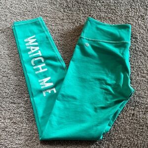 Fabletics Teal 'Watch Me' Leggings